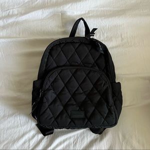 black quilted Vera Bradley backpack